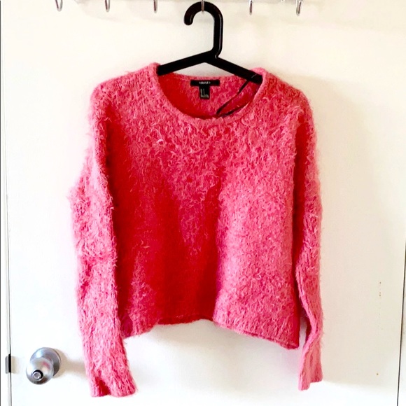 Forever 21 Sweaters - Holiday red Fluffy sweater